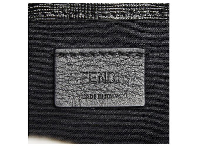 Borsa a catena con borchie Fendi Karlito Nero - vista 9