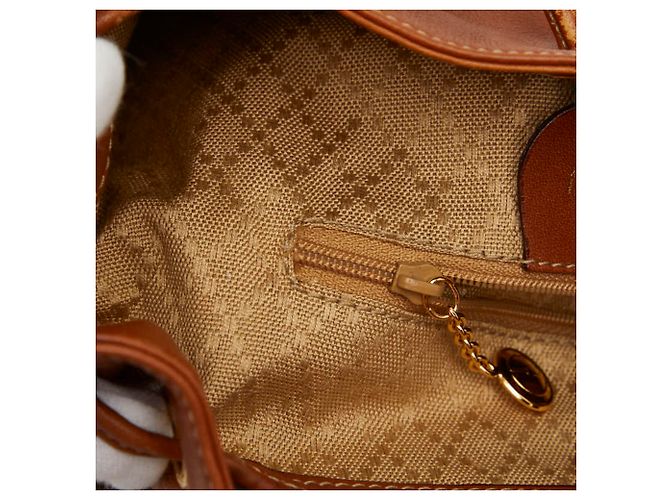 Sac à dos Gucci Bamboo Marron - vue 11