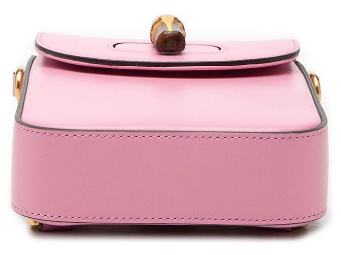Zaino Mini Gucci Bamboo Rosa - vista 3