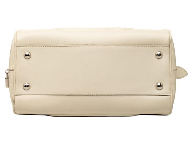 Borsa a mano Bowling Montaigne PM in Epi Louis Vuitton Bianco Bianco sporco - vista 3