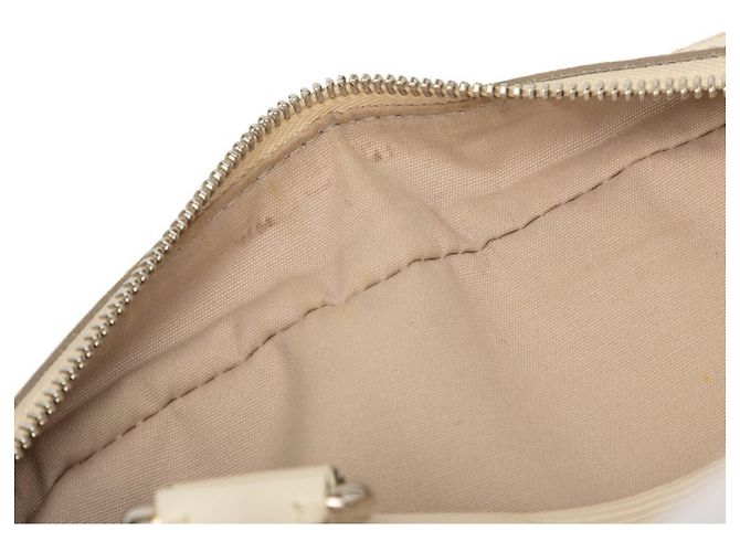 Borsa a mano Bowling Montaigne PM in Epi Louis Vuitton Bianco Bianco sporco - vista 6