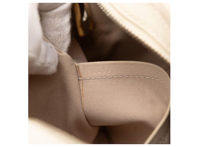 Borsa a mano Bowling Montaigne PM in Epi Louis Vuitton Bianco Bianco sporco - vista 8