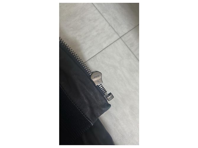 Chaqueta Aviador de Cuero Gucci Negro - vista 7