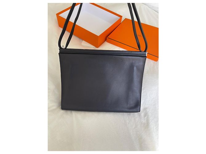 Borsa a mano Hermès Clic H 33 in pelle nera Nero - vista 3