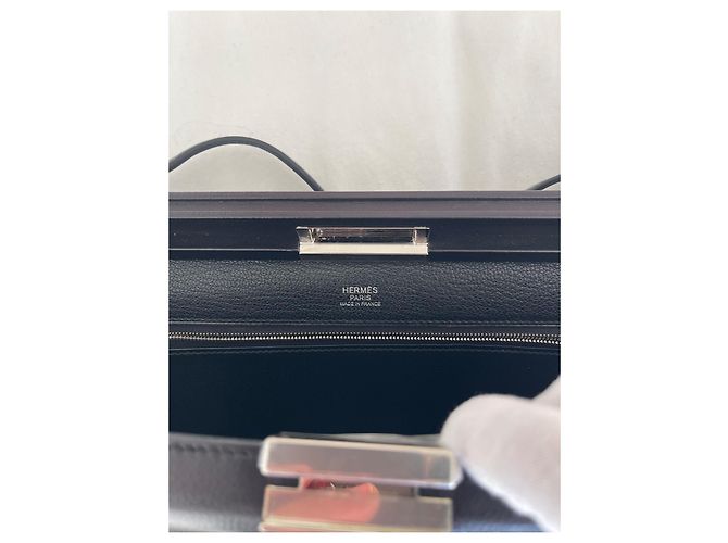 Borsa a mano Hermès Clic H 33 in pelle nera Nero - vista 9