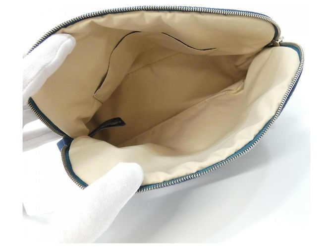Handtasche Pouch Hermès Bolide MM Blau - Ansicht 7