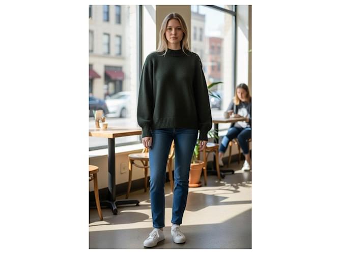 Soeur Sacha Pullover Grün Wolle - Ansicht 4