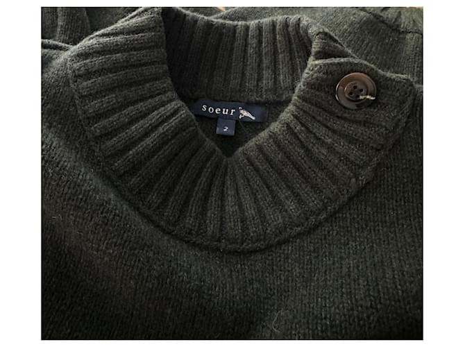 Soeur Sacha Pullover Grün Wolle - Ansicht 5