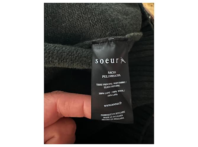 Soeur Sacha Pullover Grün Wolle - Ansicht 6