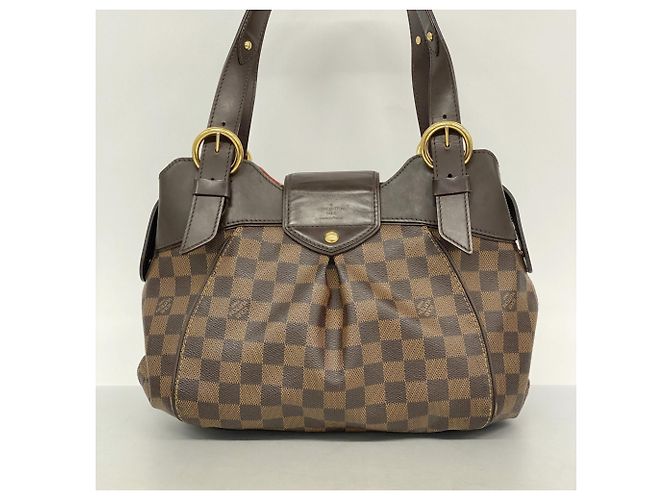 Borsa Louis Vuitton Damier Sistina PM N41542 Ebano Damier ebene - vista 11