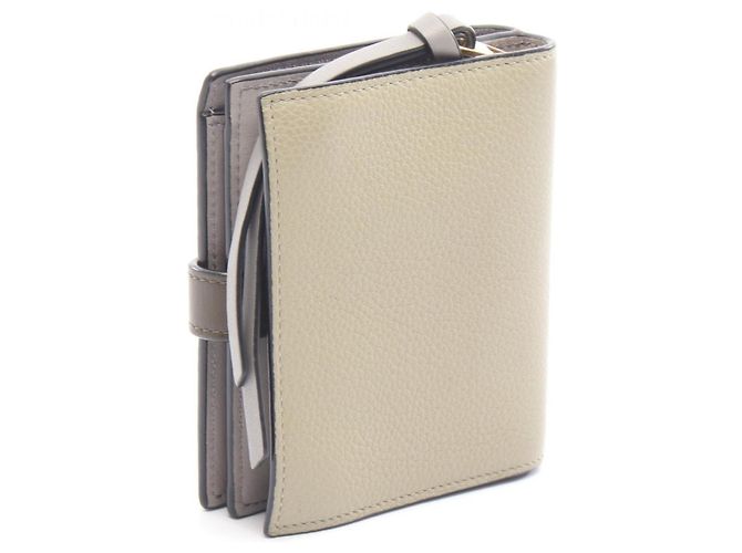 Billetera Compacta con Cremallera Loewe Castaño Verde Caqui - vista 2