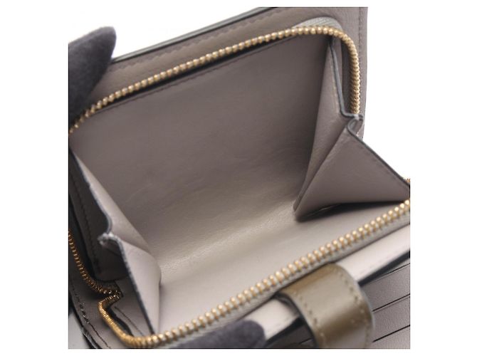 Billetera Compacta con Cremallera Loewe Castaño Verde Caqui - vista 4
