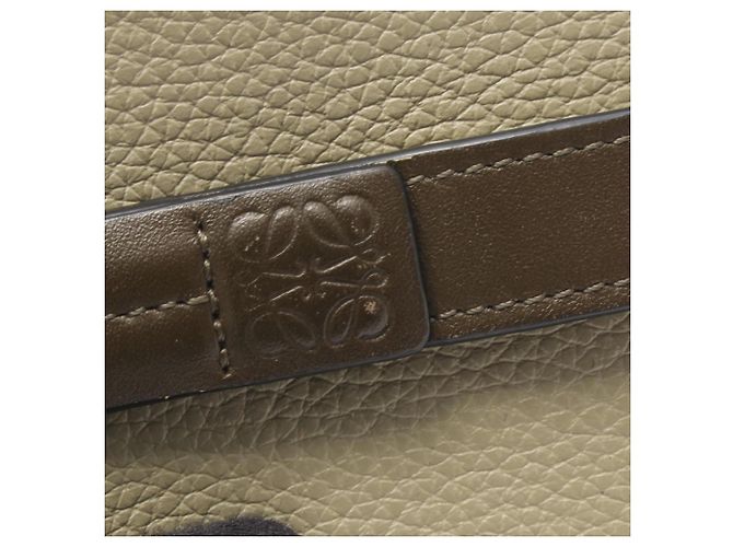 Billetera Compacta con Cremallera Loewe Castaño Verde Caqui - vista 9