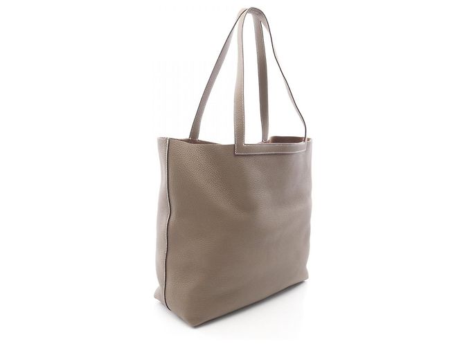 Hermès Cabasellier 46 Tote Bag Braun Taupe - Ansicht 2