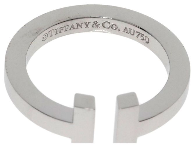 Tiffany & Co. T Square Ring aus 18K Weißgold Golden - Ansicht 5