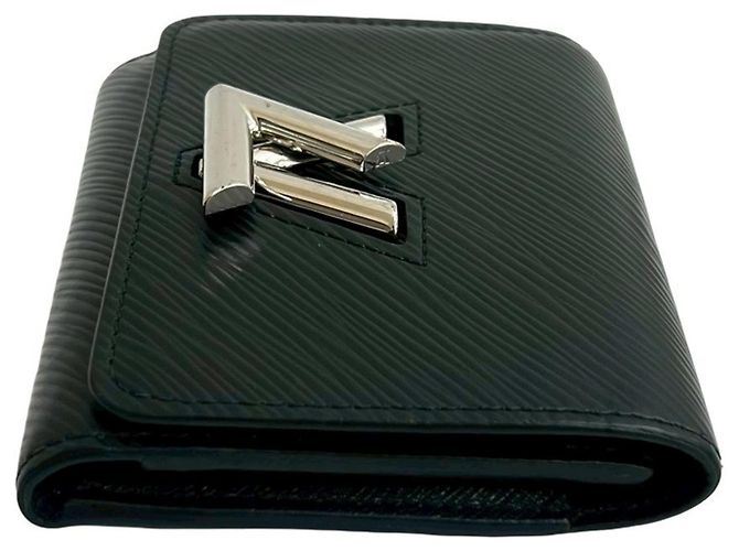 Twist Louis Vuitton schwarzes Epi-Leder Dreifach-Wallet - Ansicht 4