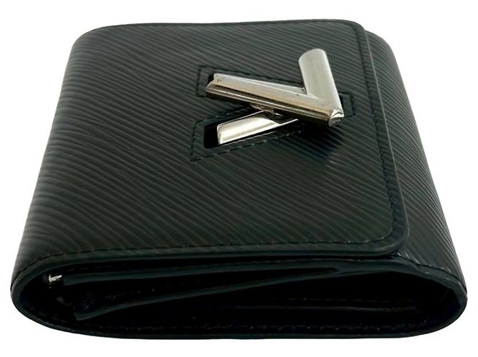 Twist Louis Vuitton schwarzes Epi-Leder Dreifach-Wallet - Ansicht 5