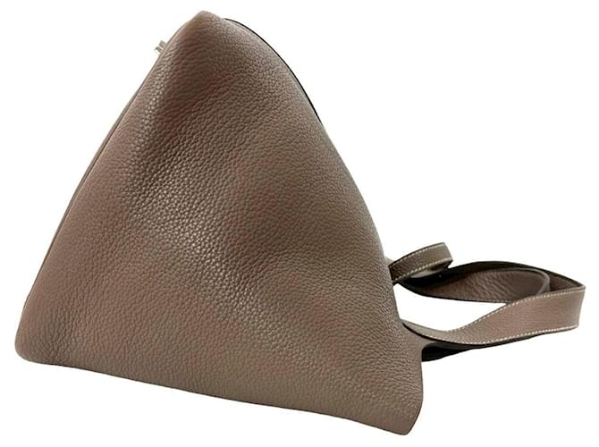 Borsa Hermès Picotin Lock MM Marrone Beige - vista 6