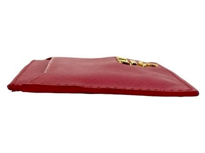 Tarjetero de cuero Saffiano rosa Prada - vista 5