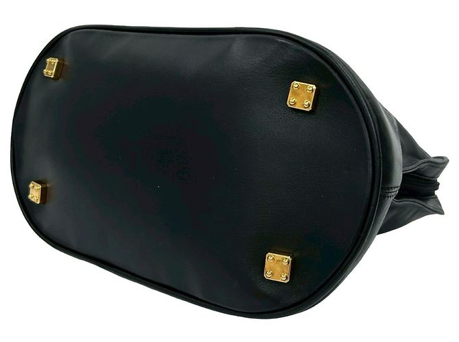 Loewe Vintage Anagram Nappa-Leder-Handtasche Schwarz - Ansicht 8