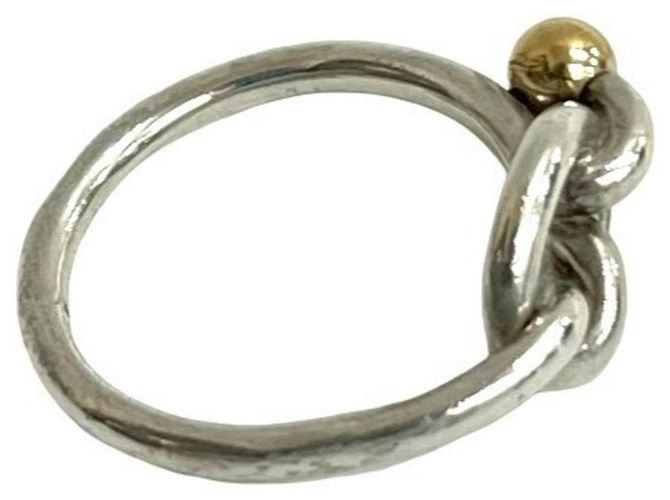 Hook & Eye Love Knot Ring von Tiffany & Co. Silber Golden - Ansicht 4