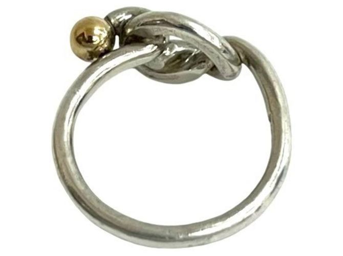 Hook & Eye Love Knot Ring von Tiffany & Co. Silber Golden - Ansicht 5