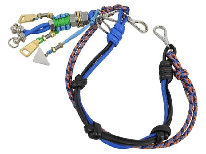 Portachiavi Popstring Robot di Prada Nero Blu Verde Arancione - vista 2