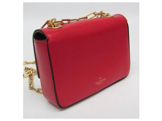 Mini borsa a spalla con catena a serpente Valentino Garavani Rosso - vista 8