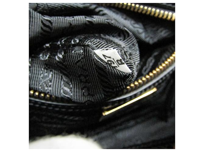 Borsa a Spalla Prada LOGO JACQUARD 1BH089 Nero - vista 13