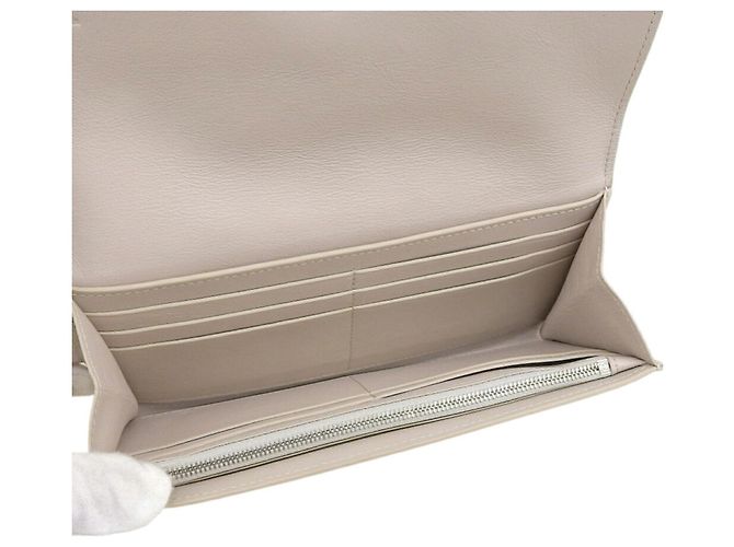 Cartera Continental Anagram Loewe Beige Gris - vista 3