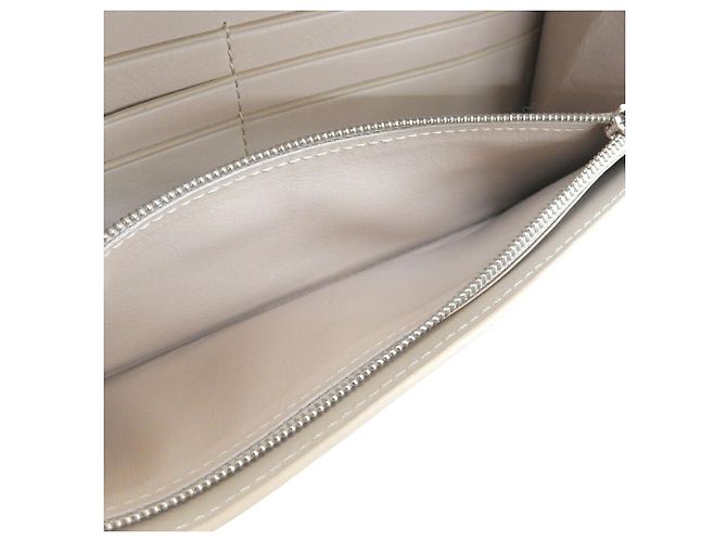 Cartera Continental Anagram Loewe Beige Gris - vista 7