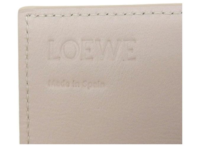 Cartera Continental Anagram Loewe Beige Gris - vista 8