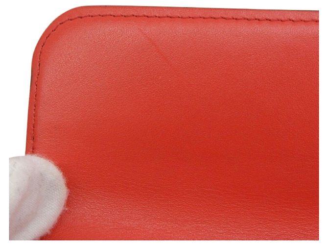 Louis Vuitton Monogramm Blumen Lange Geldbörse Braun Rot - Ansicht 8