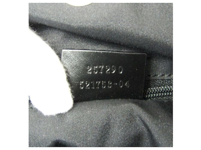 Borsa tote in nylon e pelle nera da donna Gucci 257290 Nero - vista 16