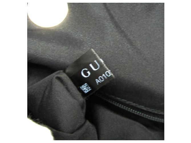 Borsa tote in nylon e pelle nera da donna Gucci 257290 Nero - vista 17