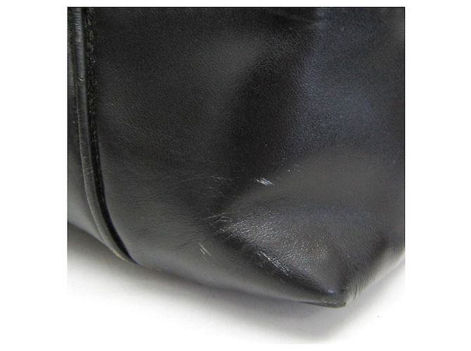 Borsa tote in nylon e pelle nera da donna Gucci 257290 Nero - vista 6