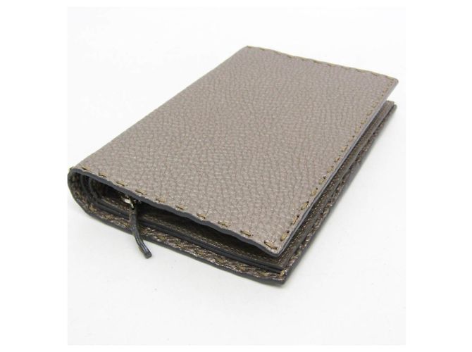 Fendi Selleria 8M0229 Bi-Fold Leder Geldbörse Silber - Ansicht 8