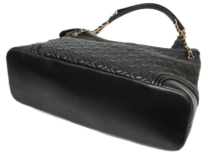 Borsa a Spalla Trapuntata Tory Burch Nero - vista 3
