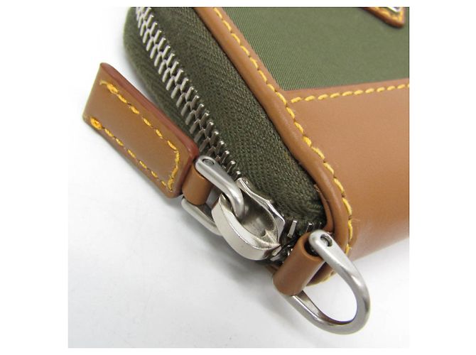 Prada RE-NYLON Münz-Kartenhalter Khaki Hellbraun - Ansicht 7