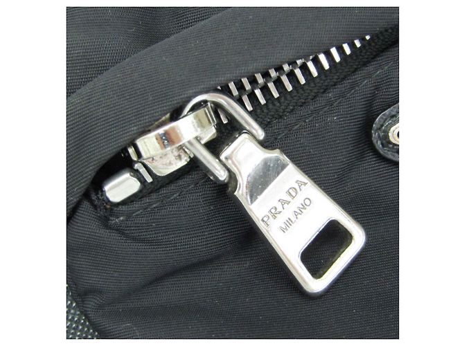 Pochette Cintura Tessuto Prada in Pelle Nera Nero - vista 14