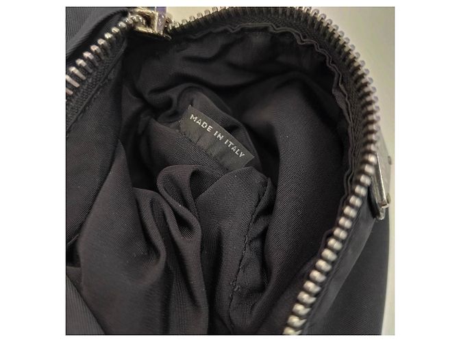 Pochette Cintura Tessuto Prada in Pelle Nera Nero - vista 16