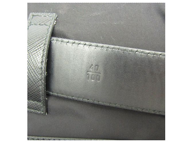 Pochette Cintura Tessuto Prada in Pelle Nera Nero - vista 19