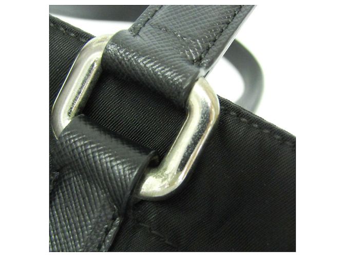 Borsa Tote Prada TESSUTO SAFFIAN BR2288 Nero - vista 10