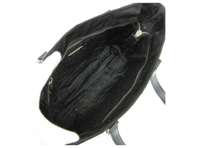 Borsa Tote Prada TESSUTO SAFFIAN BR2288 Nero - vista 4