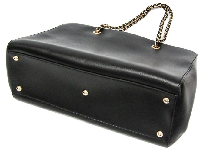 Borsa a Spalla Vara Chain di Salvatore Ferragamo Nero - vista 3