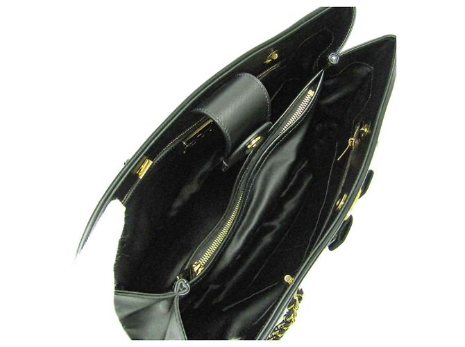 Borsa a Spalla Vara Chain di Salvatore Ferragamo Nero - vista 4
