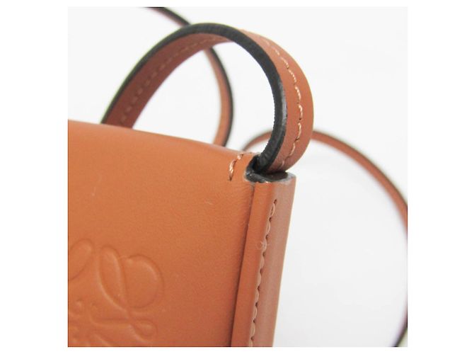 Loewe Borsa a Tacco Piccola Borsa a Spalla in Pelle per Donne Marrone - vista 10