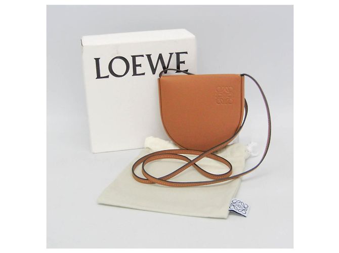 Loewe Borsa a Tacco Piccola Borsa a Spalla in Pelle per Donne Marrone - vista 2
