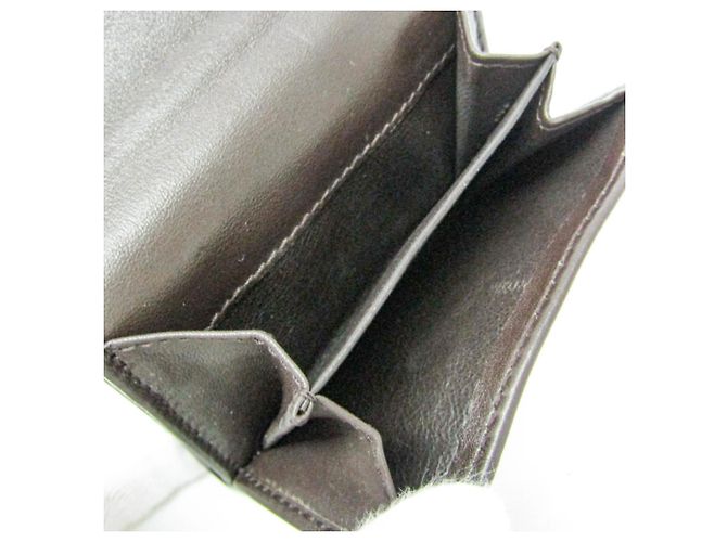 Portafoglio tri-fold da donna Gucci in tela GG e pelle Marrone Beige - vista 5