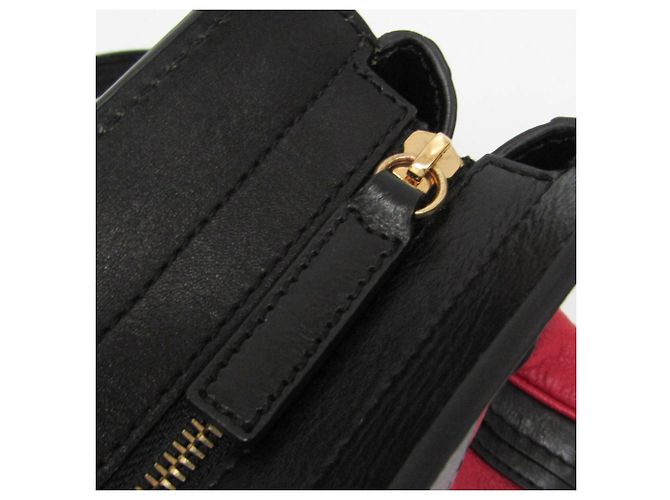 Borsa in pelle Chloé Alice per donne Nero Rosso - vista 12